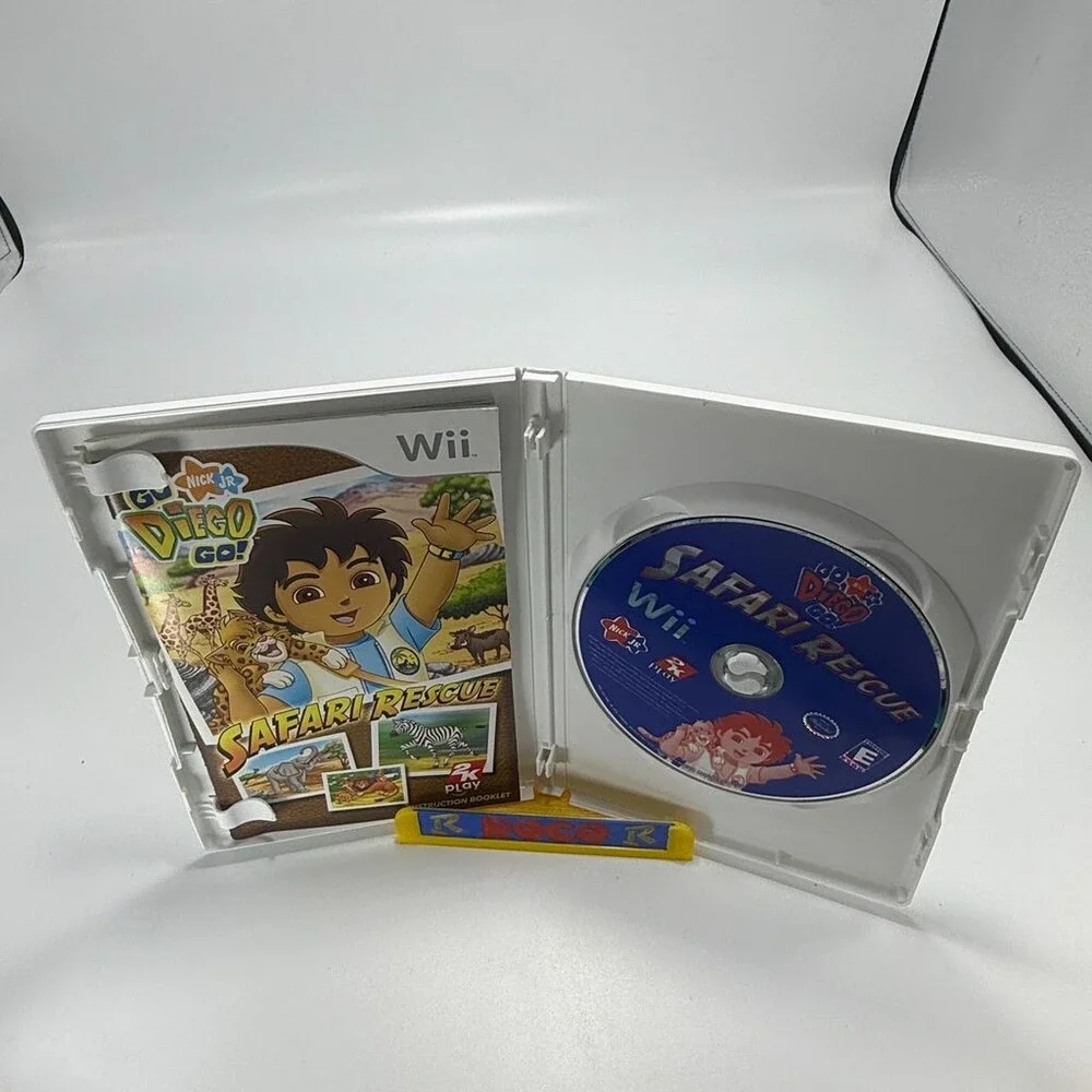 Go Diego Go! Safari Rescue Wii (Nintendo Wii, 2007) Complete W/ Manual